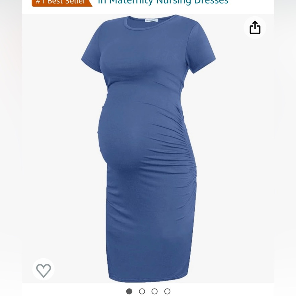 Maternity tshirt dress - Blue